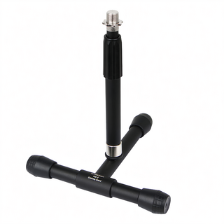Alctron T型麥克風架 KS-2, 桌面式, 體積小巧, 結構堅固耐用, T型底座穩定性佳, 20 x 18.5 x 23cm, 1個