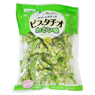 SENNARIDO 千成堂 開心果豆菓子 山葵味, 198g, 1包