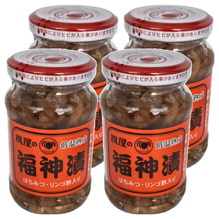 桃屋 福神漬罐 蜂蜜蘋果醋, 145g, 4罐