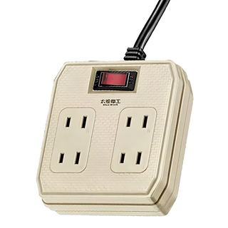 MAX STAR 太星電工 一開四插動力軟線2P/15m, 顏色隨機, 1個