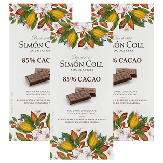SIMON COLL 85% 黑巧克力片 85g*10, 3片