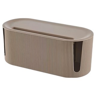 小麥購物 莫蘭迪電線收納盒 Y343 372g, 1個, 卡其色