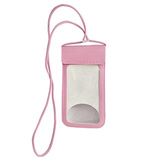 S-SportPlus+ TPU透明手機防水袋 6.5吋 粉色 掛繩設計 防水防塵, 1個