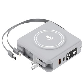 HONG JIN 宏晉 全能旅充行動電源 Type-C, HJ-V2, 岩石灰