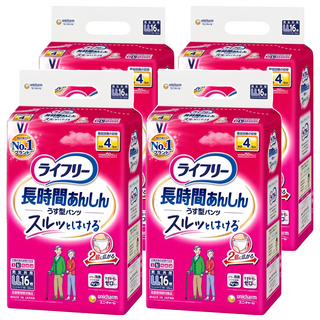 Lifree 來復易 日本原裝進口 長時間安心復建褲 成人紙尿褲 2倍彈性, LL, 16片, 4包