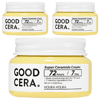 HOLIKA HOLIKA Good Cera 超級神經酰胺保濕修護霜 不含7種有害成分, 60ml, 3罐