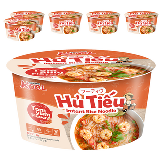 CUNG DINH KOOL 泰式酸辣河粉，84g，Q彈滑順, 6入