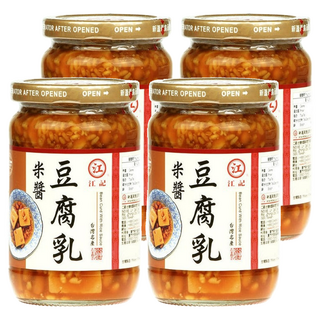 江記 米醬豆腐乳 - 台灣名產, 380g, 4罐