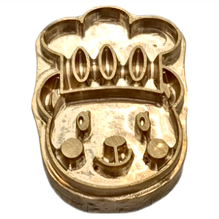 Betty's 焙蒂絲 烙印模, 小熊廚師 金色, 1個