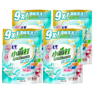 毛寶 小蘇打植萃香氛洗衣皂晶球，9倍濃縮潔淨力，25顆x10g, 25顆, 4袋