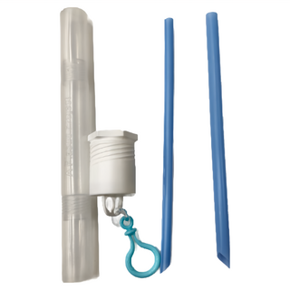 A Plastic Project 吸吸管 含收納管、攜帶罐、掛鉤, 5個, 1組