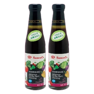 味榮 日式紫蘇梅和風醬, 採用紫蘇葉與天然青梅汁混和製作, 100%天然橄欖油使用, 240ml, 2瓶