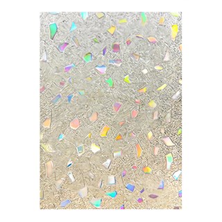 Mega 3D炫彩半透明靜電玻璃貼膜 Set 2捲 七彩石 PVC材質, 60 x 200cm