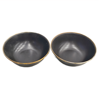 BAREBONES 琺瑯碗組 2個 6吋 鋼琺瑯材質, 琺瑯碗, 炭灰色, 1組