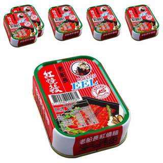 老船長 紅燒鰻, 膠質含量高, 紅燒製作最可口, 100g, 6罐