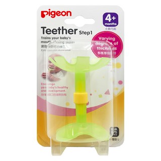 pigeon 貝親 嘴唇訓練器 4個月以上, 單品, 綠色, 1個