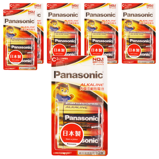 Panasonic 鹼性電池 2號 LR14TTS/2B, 2顆, 6組