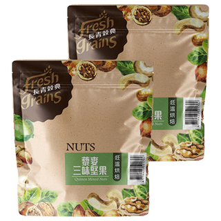 長青穀典 藜麥三味堅果, 椰花蜜糖, 低溫烘焙, 200g, 2包