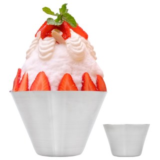 Kitchen U 刨冰碗+醬料碗套組, 不鏽鋼, 1組