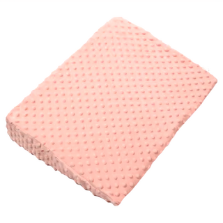 嬰兒防吐奶斜坡枕 孕婦托腹枕頭 餵奶哺乳枕 安撫枕 三角枕 (防止寶寶吐奶/溢奶/防嗆/緩解脹氣), 粉色, 棉布/聚酯纖維/豆豆絨