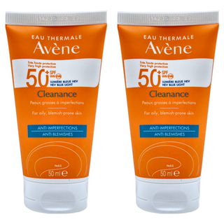Avene 雅漾 超能控油清爽防曬液 SPF50+ 適用於油性/瑕疵肌膚, 50ml, 2罐