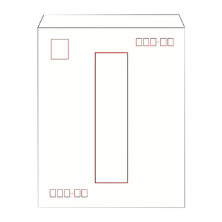 10-TEN授權商品 白牛皮標準信封 中式9K, 大, 100個