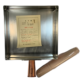 TANABE KANAGU 田邊金具 純銅 正方形玉子燒 關東型, 24cm, 1個