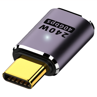 魔宙 USB4 240W 40Gb Type-C 公轉母 8K 60Hz 轉接頭 直頭, 單一商品, 1個