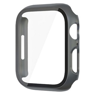 POLYWELL 寶利威爾 Apple Watch 一體式鋼化膜保護殼 PW15-T96-A439 45mm, 深灰色, 1個