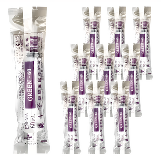 GREEN CROSS 綠十字 滅菌 灌食空針 附藍色接頭 插鼻胃管 使用胃造口或腸胃造口餵食之病人適用 60cc, 10個