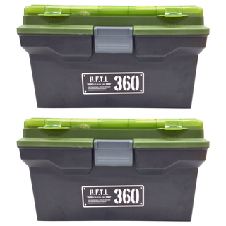 JEJ ASTAGE Tool工具收納箱 360X型, 專業三層式工具箱, 綠色, 2個