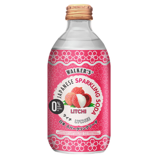 WALKER'S 無糖荔枝風味氣泡飲, 290ml, 6瓶