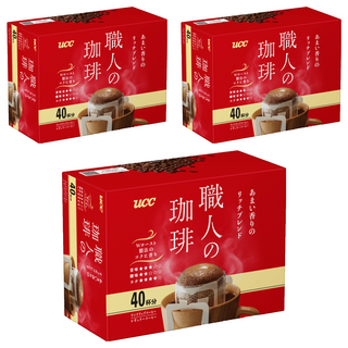 ucc 職人醇香便利沖咖啡 香甜, 40包, 7g, 3盒