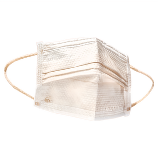 JUN 郡昱 成人平面泡泡紋醫療口罩 9.5 x 17.5cm, 50片, 燕麥奶, 1盒