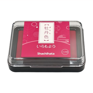 Shachihata 寫吉達 油性印台, 牡丹色, 印面尺寸: 6.3X4CM, 1個