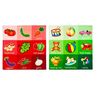 LakaRose OhBabyLaugh 嬰兒報紙, 蔬菜 + 玩具, 1組