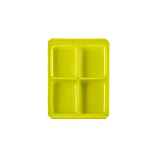 tgm 白金矽膠副食品冷凍儲存分裝盒, 綠色, 1個
