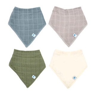 little unicorn 三角圍兜, 海之大地, 4入, 1組