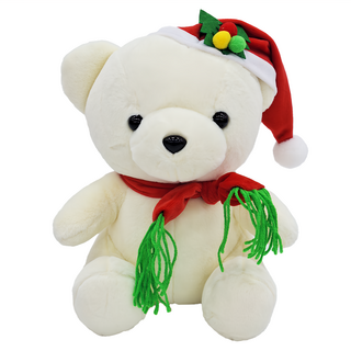 聖誕版 柔柔熊 1088008-63 12吋 窩心黃 3歲以上適用, 1個