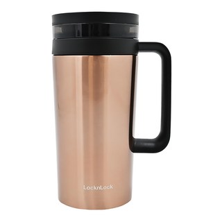 LocknLock 樂扣樂扣 手沖濾網咖啡杯 580ml, 浪漫金色, 1個