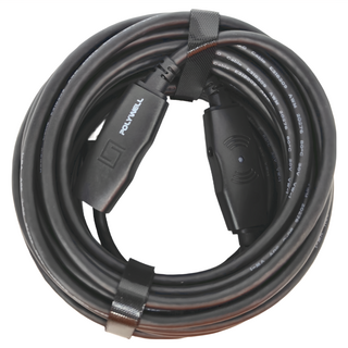 POLYWELL 寶利威爾 USB3.0 Type-A公對A母主動式增益延長線 PW15-W45-M310, 10m, 1條