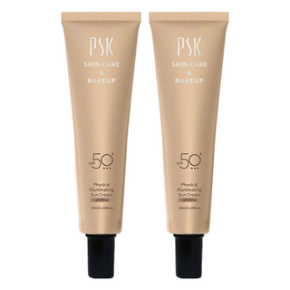 PSK 深海美肌專家 純物理全能潤色隔離霜 SPF50+ 35ml 敏感肌適用, N01 明亮膚色, 2件