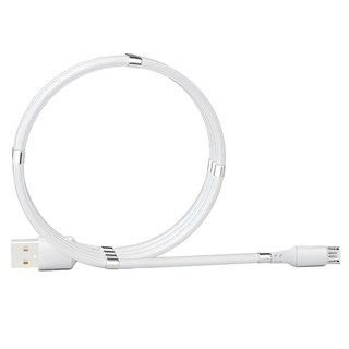 HONG JIN 宏晉 磁吸捲捲充電線 Micro-USB, 1m, 白色, 2條