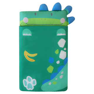 teepee 可收納式兒童睡墊, Ulala Mau 恐龍 綠色