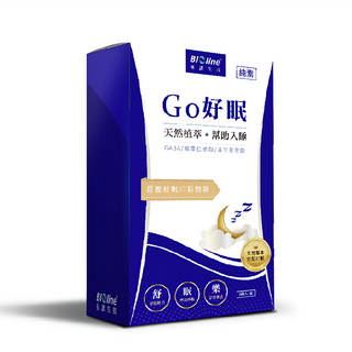BIOline 星譜生技 Go好眠 樂活好眠膠囊 西漢方 GABA 酸棗仁 芹菜素, 洋甘菊, 5顆, 1盒