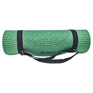 QMAT 瑜珈墊 加厚 POE環保彈性體, 深綠色, 190 x 66cm x 12mm, 1個