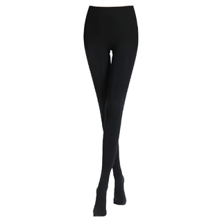 MOON 寶立昌 天鵝絨束腹提臀保暖九分褲襪 台灣製 尼龍85% 彈性纖維12% 橡膠絲3% 膚/咖啡/深灰, 黑色, M~L