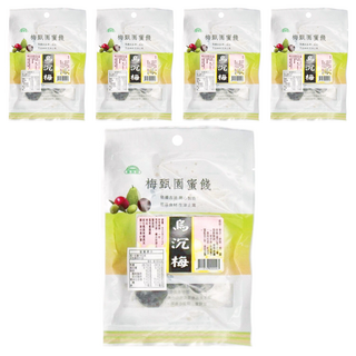 梅甄園 烏沉梅, 80公克, 60g, 5包