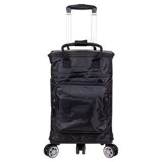 Beatrice 碧翠絲 可折疊伸縮拉桿5輪購物車, 最大荷重20公斤 容量約27公升, 黑色, 1個