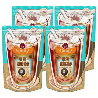 台灣茶人 普洱黑糖茶包，取自雲南布朗山陳年普洱，搭配台灣古法黑糖, 25g, 6入, 4袋